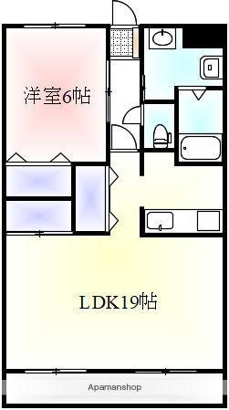 358サコⅡ(1LDK/1階)の間取り写真