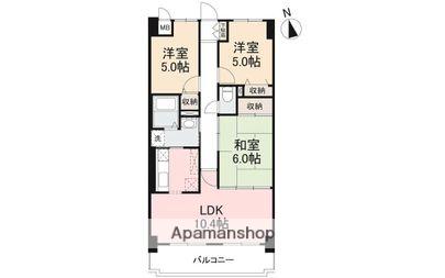 アークプラザ太田公園(3LDK/4階)の間取り写真