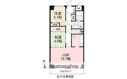 スカール太田南(2LDK/1階)の間取り写真