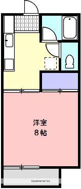 ELVITA三条(1K/1階)の間取り写真