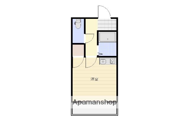 GROW AKANE(1K/3階)の間取り写真