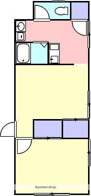 SAKURAアパート(2DK/2階)の間取り写真