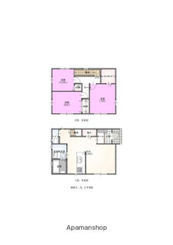 高松琴平電鉄琴平線 太田駅(高松) 徒歩9分 2階建 新築(3LDK)の間取り写真