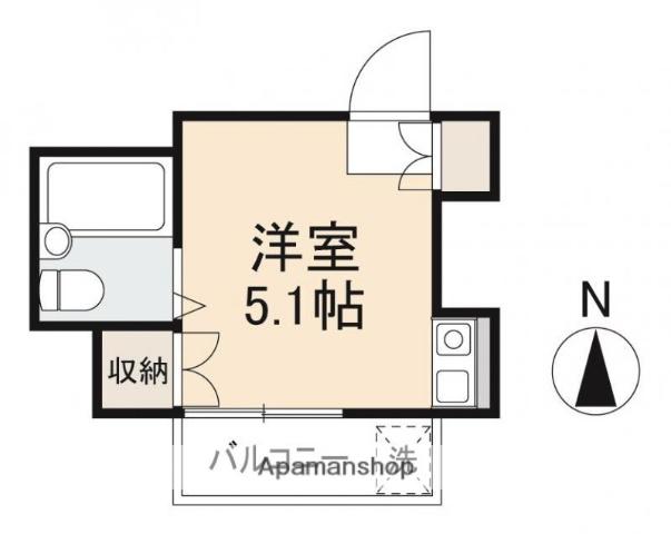 三昌マンション(ワンルーム/3階)の間取り写真