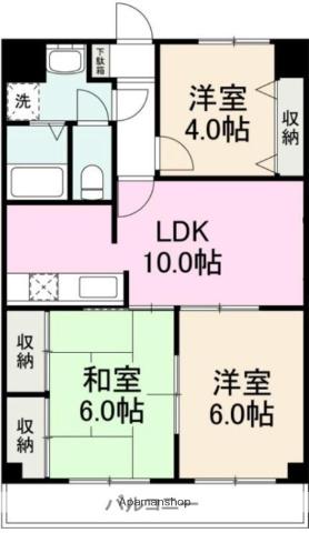 ハイクレスト高松(3LDK/8階)の間取り写真
