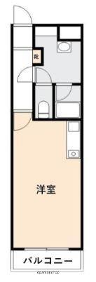 イトーピア高松(ワンルーム/3階)の間取り写真
