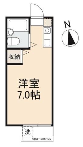 昭和コーポ(ワンルーム/1階)の間取り写真
