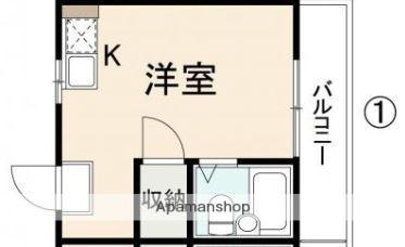 コート松福Ⅱ(1K/4階)の間取り写真