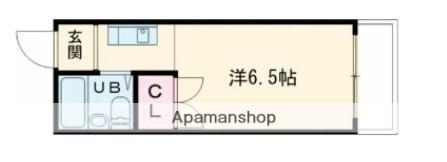 アスカ太田(1K/3階)の間取り写真