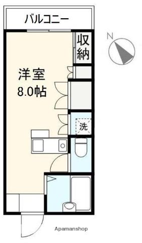 BOULEVARDMANSION(ワンルーム/4階)の間取り写真