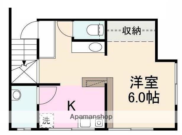 AME-IRO APARTMENT(ワンルーム/2階)の間取り写真