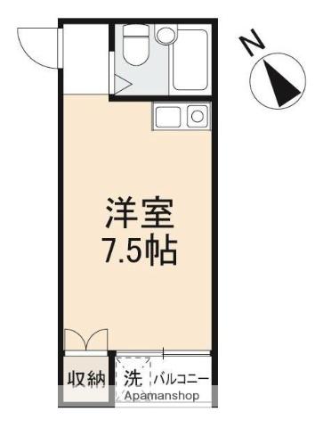 アーバンコート亀岡(ワンルーム/3階)の間取り写真