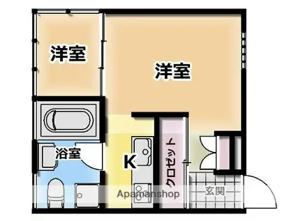 京都みやび(1SDK/1階)の間取り写真