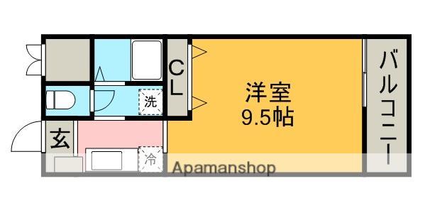 フォブール巴(1K/2階)の間取り写真