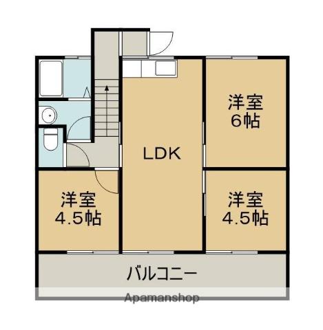 JOYアクシア(3LDK/2階)の間取り写真