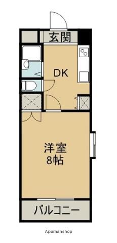 アーバンコート徳常(1K/1階)の間取り写真