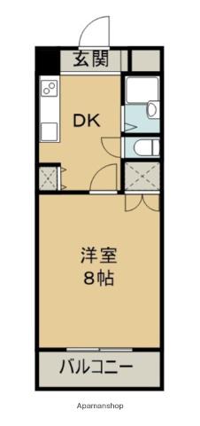 アーバンコート徳常(1K/4階)の間取り写真