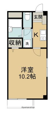 ロイヤルハウス西泉弐番館(1K/2階)の間取り写真