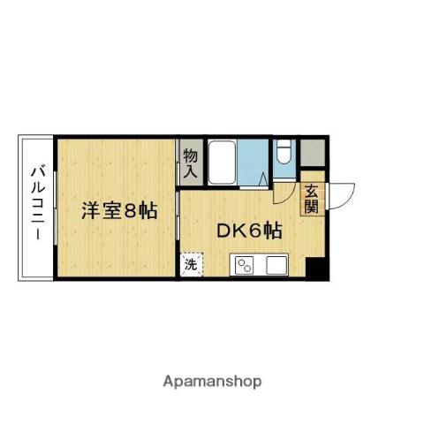 ACTY本町(1DK/8階)の間取り写真