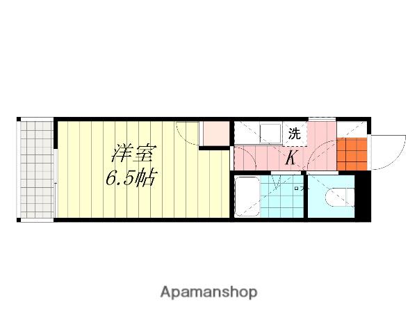 パルコート古川(1K/1階)の間取り写真