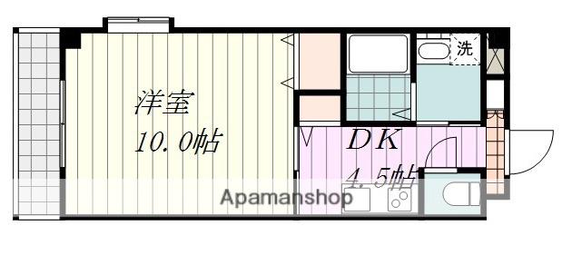 アンディーン清水町(1K/2階)の間取り写真