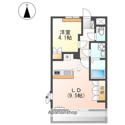 BAYSIDEエスポワール(1LDK/1階)の間取り写真