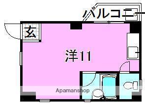 オックスフォードサーカス松山市駅Ⅱ(ワンルーム/4階)の間取り写真