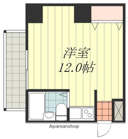 北藤原町ビル(ワンルーム/4階)の間取り写真