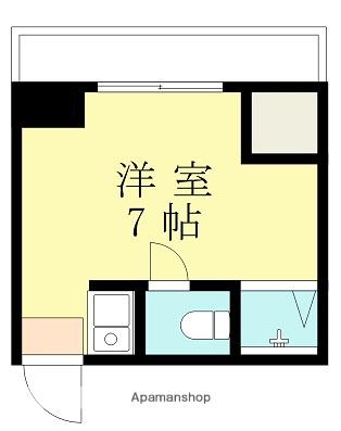 鈴木マンション(1K/4階)の間取り写真