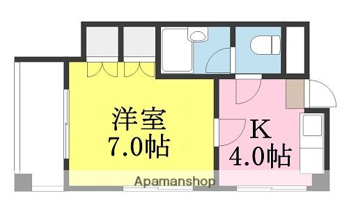 プレステージJP3(1K/5階)の間取り写真