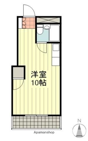 コーポ亀岡(ワンルーム/3階)の間取り写真