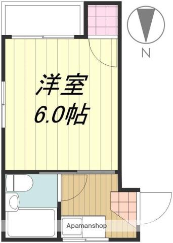 コーポおおさわ(1K/3階)の間取り写真