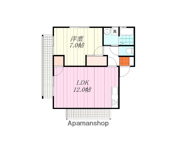 フォーレストSATOMI(1LDK/1階)の間取り写真