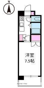 ジョイフル第1小坂(1K/5階)の間取り写真