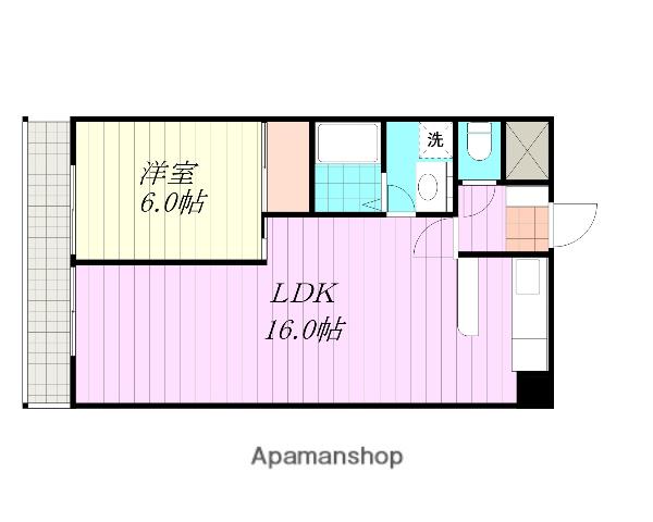 ROYALANNEX久万ノ台(1LDK/5階)の間取り写真