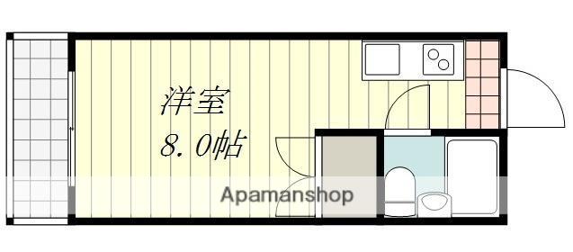 アイビーハイツ(ワンルーム/5階)の間取り写真