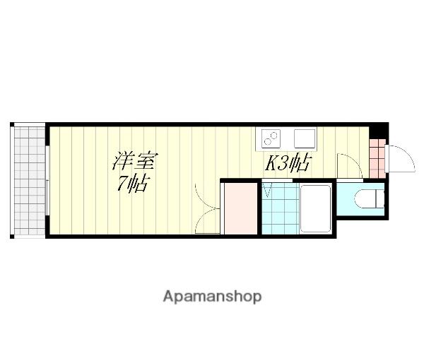 石丸ビル(ワンルーム/5階)の間取り写真
