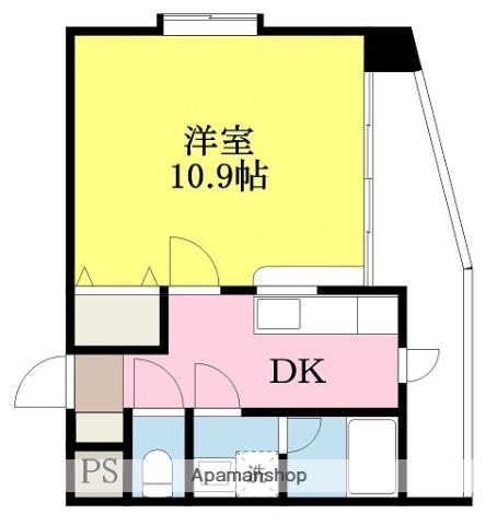 BELLE MAISON SUEHIRO(1K/4階)の間取り写真