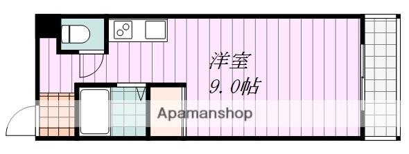 EAUDESOURCE(ワンルーム/1階)の間取り写真