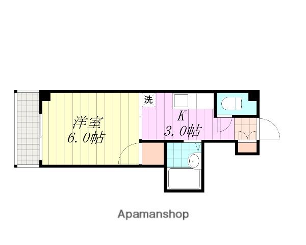 メゾン村上(1K/3階)の間取り写真