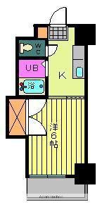 第96杉フラット(1K/4階)の間取り写真