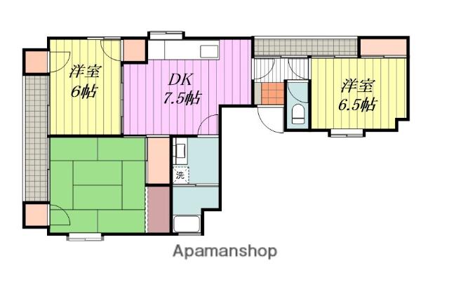 クリエイションビル小坂(3DK/2階)の間取り写真