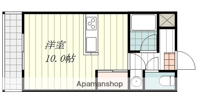 エスペランサ土居田(ワンルーム/4階)の間取り写真