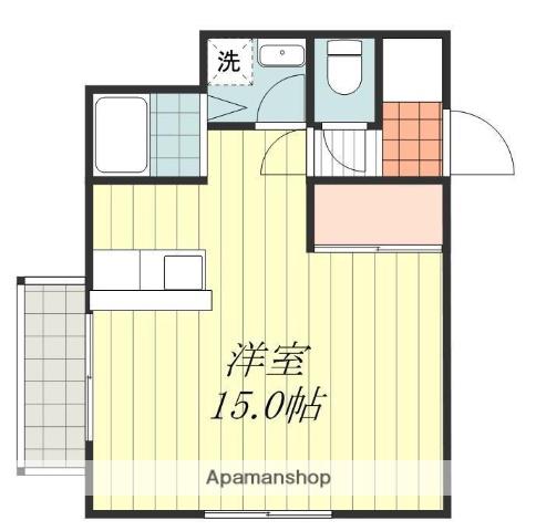 エスペランサ土居田(ワンルーム/5階)の間取り写真