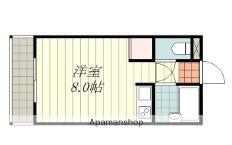 宮西マンション(ワンルーム/4階)の間取り写真
