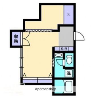 ドリームスクェアーかやまち(ワンルーム/2階)の間取り写真