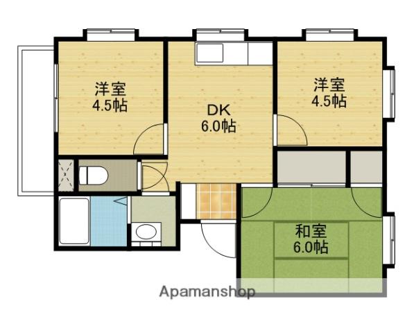 メゾン・コペンハーゲン(3DK/4階)の間取り写真