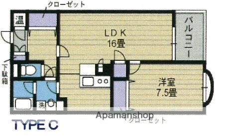 メゾン・ド・エディフィス(1LDK/3階)の間取り写真