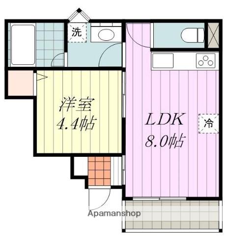 セミデタッチドハウス和泉北(1LDK/1階)の間取り写真