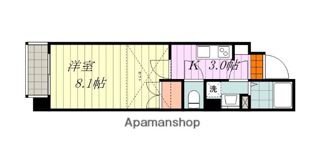 プラティーク・スタディオⅡ(1K/3階)の間取り写真